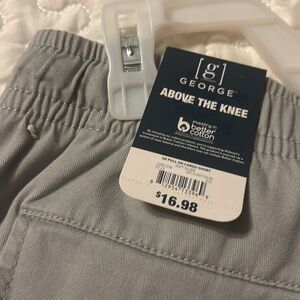 George Light Gray Above the Knee Shorts